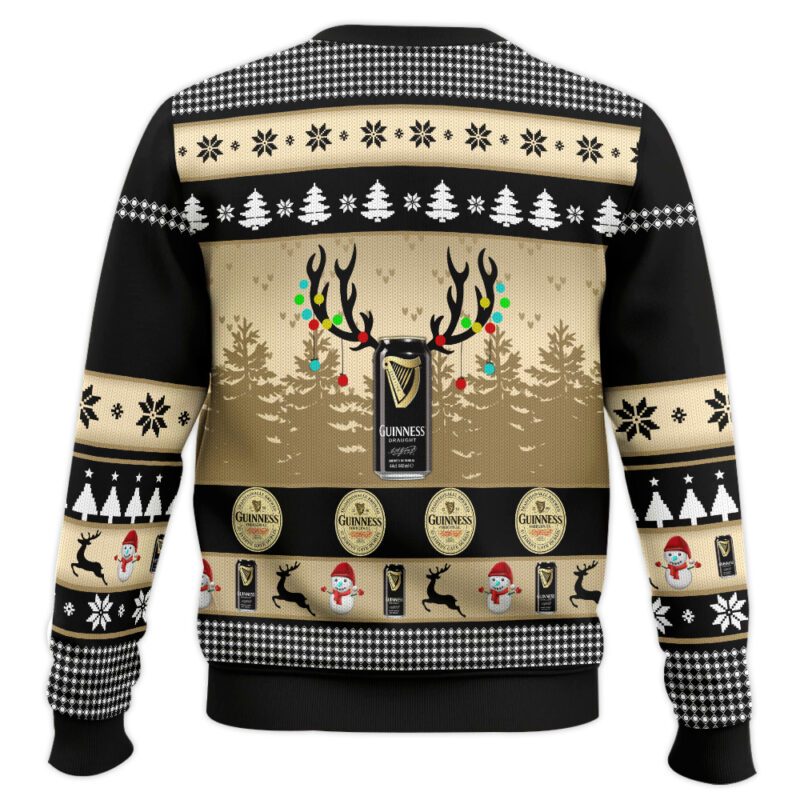 Hooktab Guinness Drinker Bells Ugly Christmas Sweater Hooktab Guinness Drinker Bells Ugly Christmas Sweater