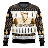 Hooktab Guinness Irish Stout Beer Ugly Christmas Sweater