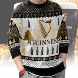 Hooktab Guinness Irish Stout Beer Ugly Christmas Sweater