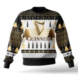 Hooktab Guinness Irish Stout Beer Ugly Christmas Sweater