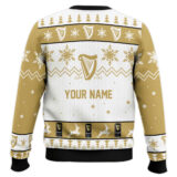 Hooktab Guinness Stout Beer Reindeer Ugly Christmas Sweater