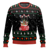 Hooktab Guitars Santa Ugly Christmas Sweater