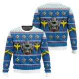 Hooktab Gundam Helmet Ugly Christmas Sweater