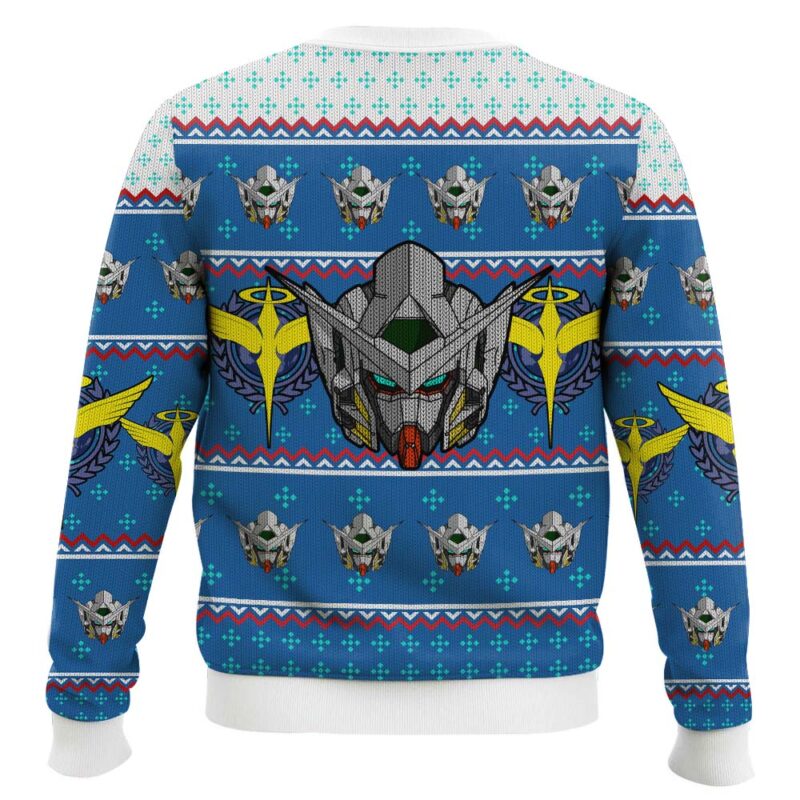 Hooktab Gundam Helmet Ugly Christmas Sweater Hooktab Gundam Helmet Ugly Christmas Sweater
