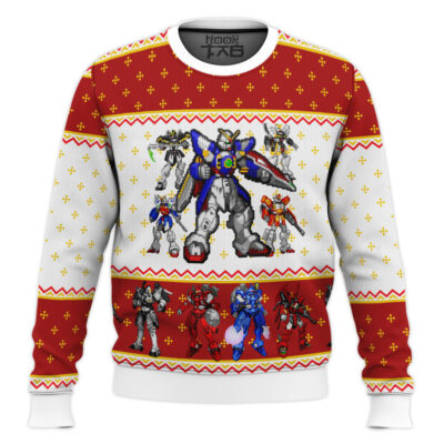 Hooktab Gundam Wing Sprites Ugly Christmas Sweater