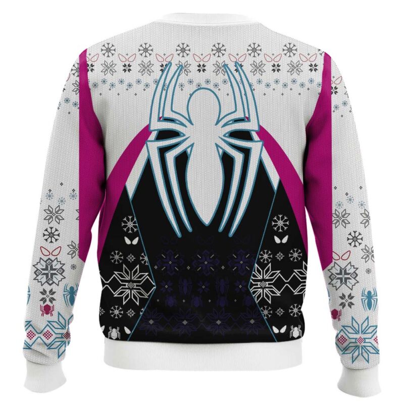 Hooktab Gwen Stacy In To The Spiderverse Ugly Christmas Sweater Hooktab Gwen Stacy In To The Spiderverse Ugly Christmas Sweater
