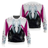 Hooktab Gwen Stacy In To The Spiderverse Ugly Christmas Sweater
