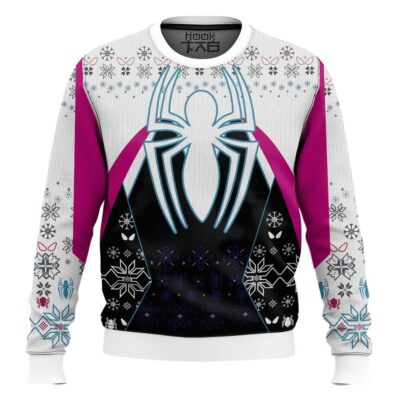 Hooktab Gwen Stacy In To The Spiderverse Ugly Christmas Sweater