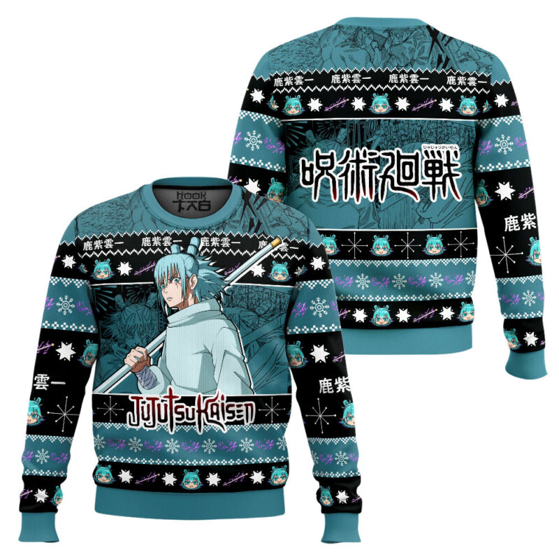 Hooktab Hajime Kashimo Jujutsu Kaisen Ugly Sweater Hooktab Hajime Kashimo Jujutsu Kaisen Ugly Sweater