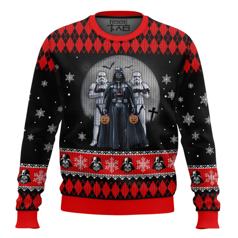Hooktab Halloween Darth Vader Star Wars Ugly Christmas Sweater