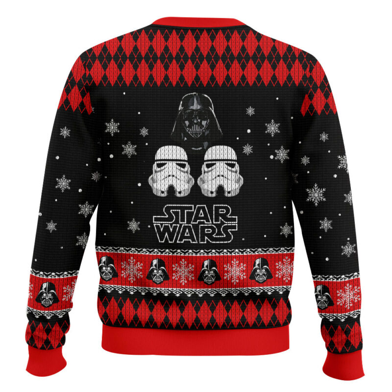 Hooktab Halloween Darth Vader Star Wars Ugly Christmas Sweater Hooktab Halloween Darth Vader Star Wars Ugly Christmas Sweater