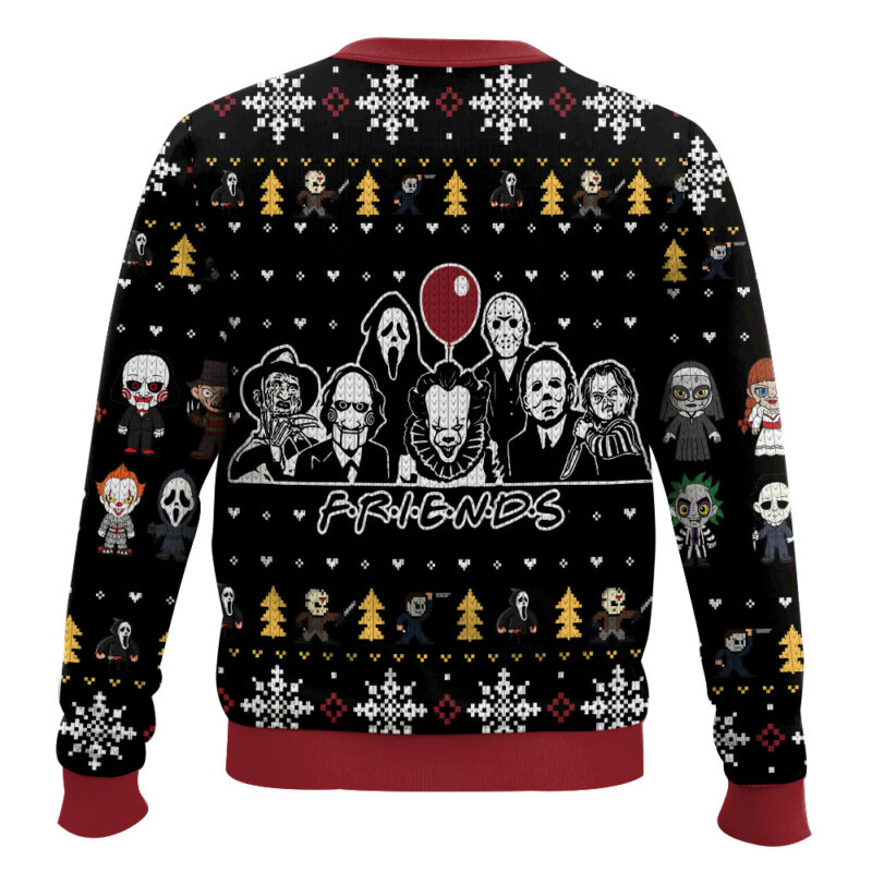 Hooktab Halloween Horror Night Slasher Collection Ugly Christmas Sweater Hooktab Halloween Horror Night Slasher Collection Ugly Christmas Sweater