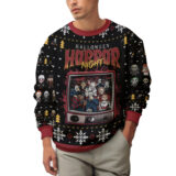 Hooktab Halloween Horror Night Slasher Collection Ugly Christmas Sweater