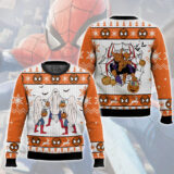 Hooktab Halloween Spider-man Pointing Meme Ugly Christmas Sweater