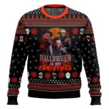 Hooktab Hallowen Is My Christmas Ugly Christmas Sweater