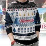 Hooktab Hamm’s Beer Ugly Christmas Sweater