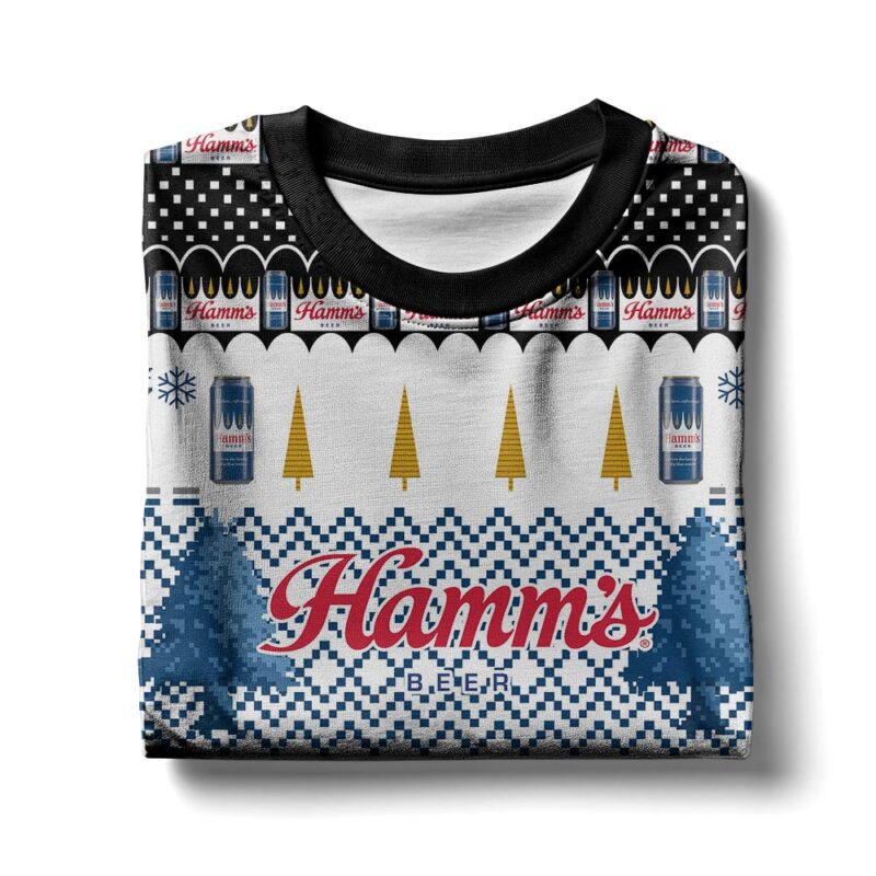Hooktab Hamm’s Beer Ugly Christmas Sweater Hooktab Hamm’s Beer Ugly Christmas Sweater