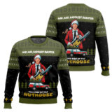 Hooktab Hap, Hap, Happiest Sweater National Lampoon’s Vacation Ugly Christmas Sweater