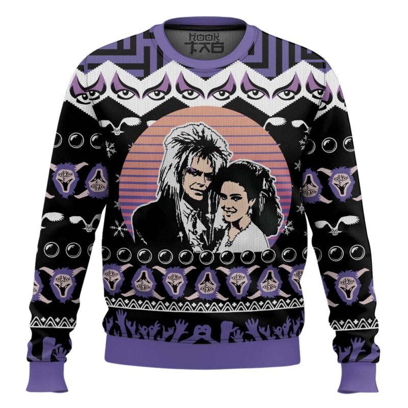 Hooktab Happy Ending Labyrinth 1986 Ugly Christmas Sweater