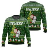 Hooktab Happy Freakin Holidays Family Guy Ugly Christmas Sweater