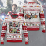 Hooktab Happy Halloween Marvel Avengers Ugly Christmas Sweater