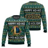 Hooktab Happy Ho Ho Holidays League Of Legends Ugly Christmas Sweater