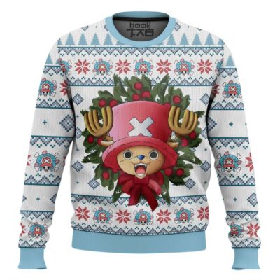 Hooktab Happy Tony Tony Chopper One Piece Ugly Christmas Sweater