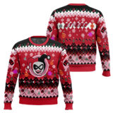 Hooktab Harley Quinn Hey Christmas Puddin! Ugly Christmas Sweater