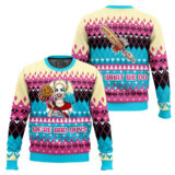 Hooktab Harley Quinn We're Bad Guys Ugly Christmas Sweater