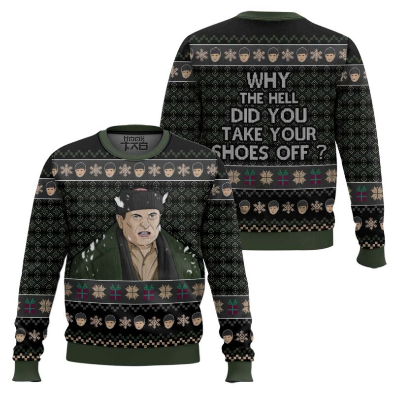 Hooktab Harry Lyme Home Alone Ugly Christmas Sweater Hooktab Harry Lyme Home Alone Ugly Christmas Sweater