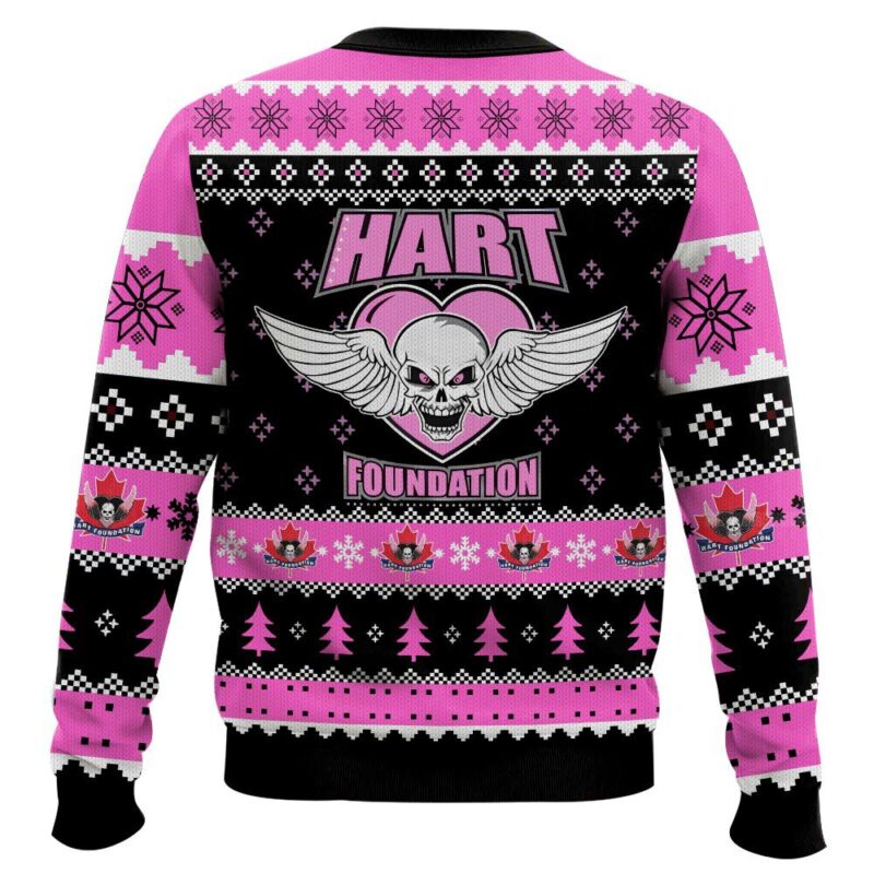 Hooktab Hart Foundation Duo WWE Ugly Christmas Sweater Hooktab Hart Foundation Duo WWE Ugly Christmas Sweater