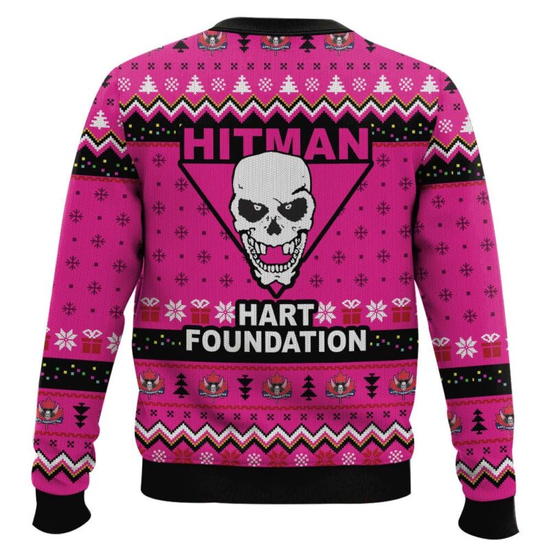 Hooktab Hart Foundation WWE Ugly Christmas Sweater Hooktab Hart Foundation WWE Ugly Christmas Sweater