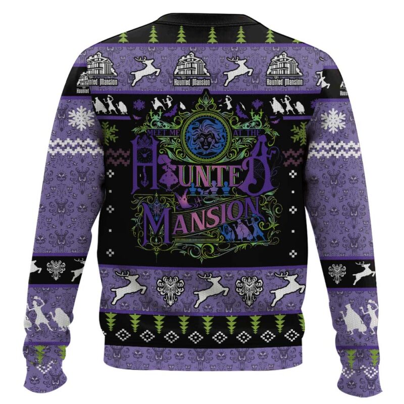 Hooktab Haunted Mansion Ugly Christmas Sweater Hooktab Haunted Mansion Ugly Christmas Sweater