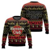 Hooktab Havana Club Rum Ugly Christmas Sweater