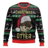 Hooktab Have A Christmas Like No Otter Ugly Christmas Sweater