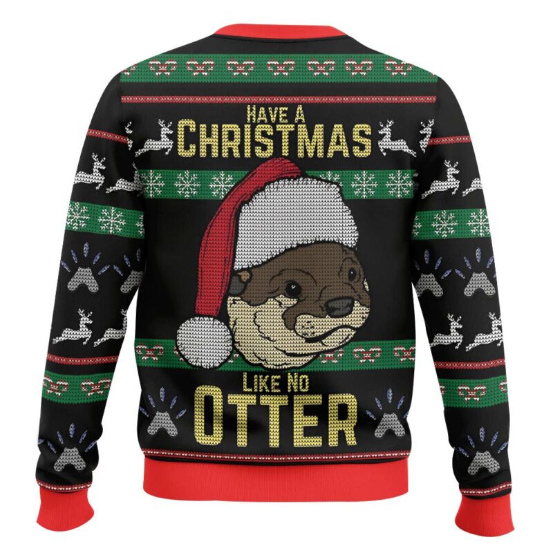 Hooktab Have A Christmas Like No Otter Ugly Christmas Sweater Hooktab Have A Christmas Like No Otter Ugly Christmas Sweater