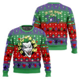 Hooktab Have A Jolly Joker Ugly Christmas Sweater