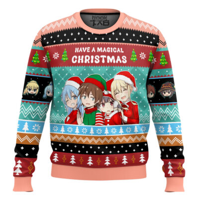 Hooktab Have A Magical Christmas Konosuba Ugly Christmas Sweater