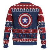Hooktab Have A Marvelous Christmas Captain America Ugly Christmas Sweater