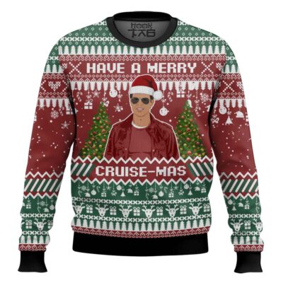 Hooktab Have A Merry Cruise Mas Tom Cruise Ugly Christmas Sweater