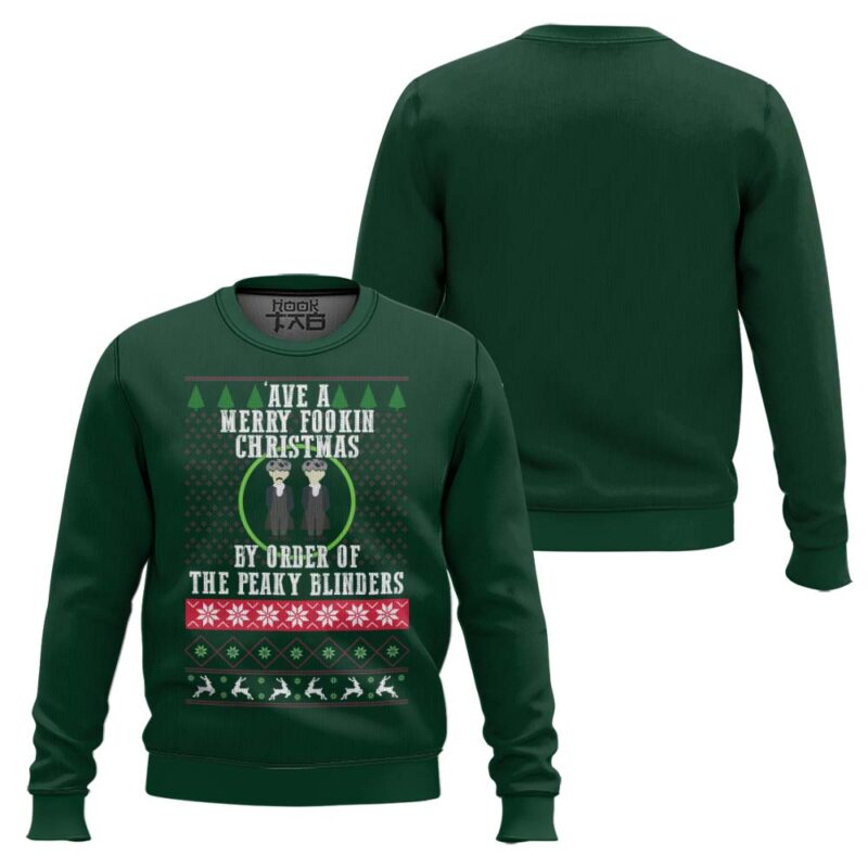 Hooktab Have A Merry Fookin Xmas Peaky Blinders Ugly Christmas Sweater Hooktab Have A Merry Fookin Xmas Peaky Blinders Ugly Christmas Sweater