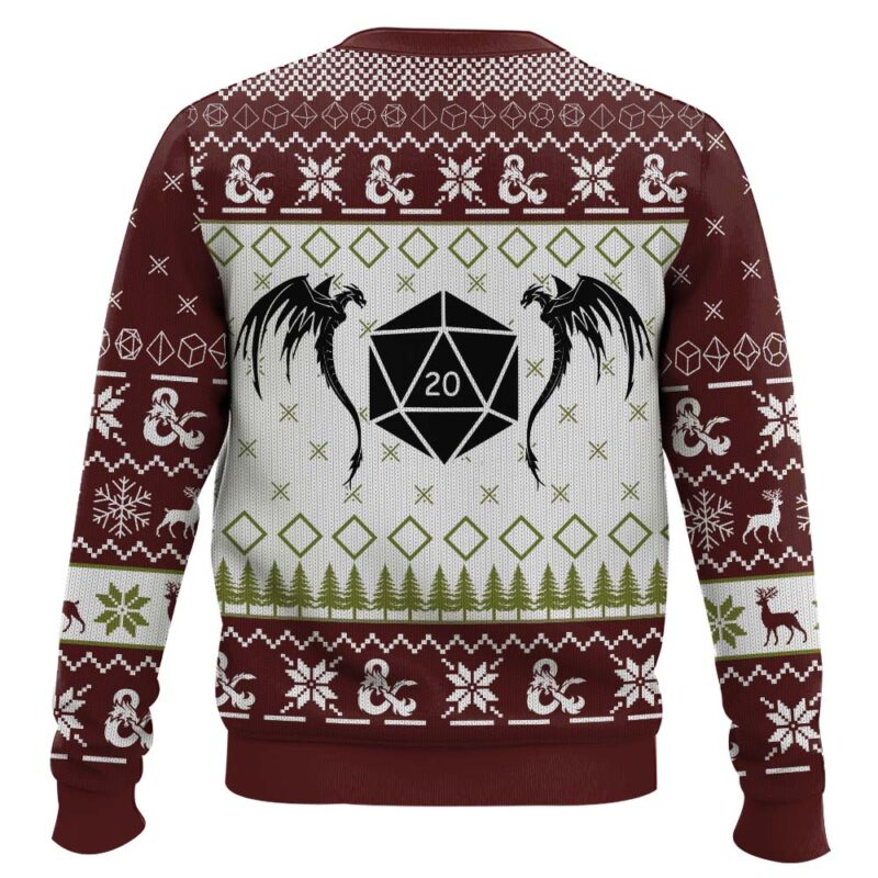 Hooktab Have Yourself A Merry Little Crit-mas Dungeons & Dragons Ugly Christmas Sweater Hooktab Have Yourself A Merry Little Crit-mas Dungeons & Dragons Ugly Christmas Sweater