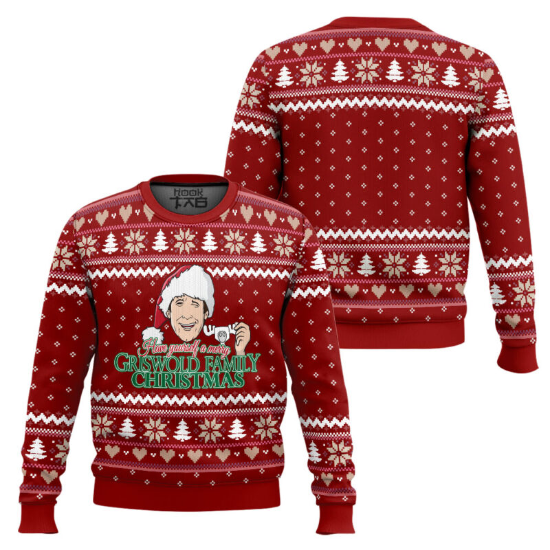 Hooktab Have Yourself A Merry Xmas National Lampoon's Vacation Ugly Christmas Sweater Hooktab Have Yourself A Merry Xmas National Lampoon's Vacation Ugly Christmas Sweater