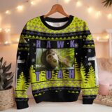 Hooktab Hawk Tuah The Exorcist Ugly Christmas Sweater
