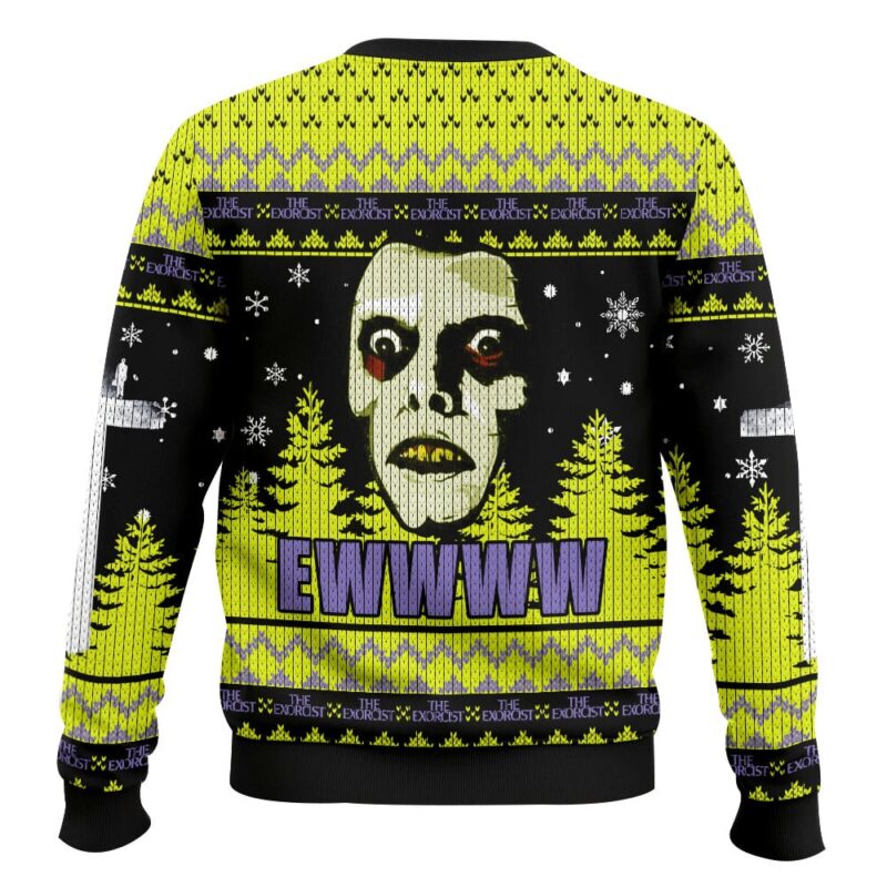Hooktab Hawk Tuah The Exorcist Ugly Christmas Sweater Hooktab Hawk Tuah The Exorcist Ugly Christmas Sweater