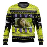 Hooktab Hawk Tuah The Exorcist Ugly Christmas Sweater