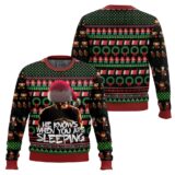 Hooktab He Know When You Are Sleeping A Nightmare on Elm Street Ugly Christmas Sweater