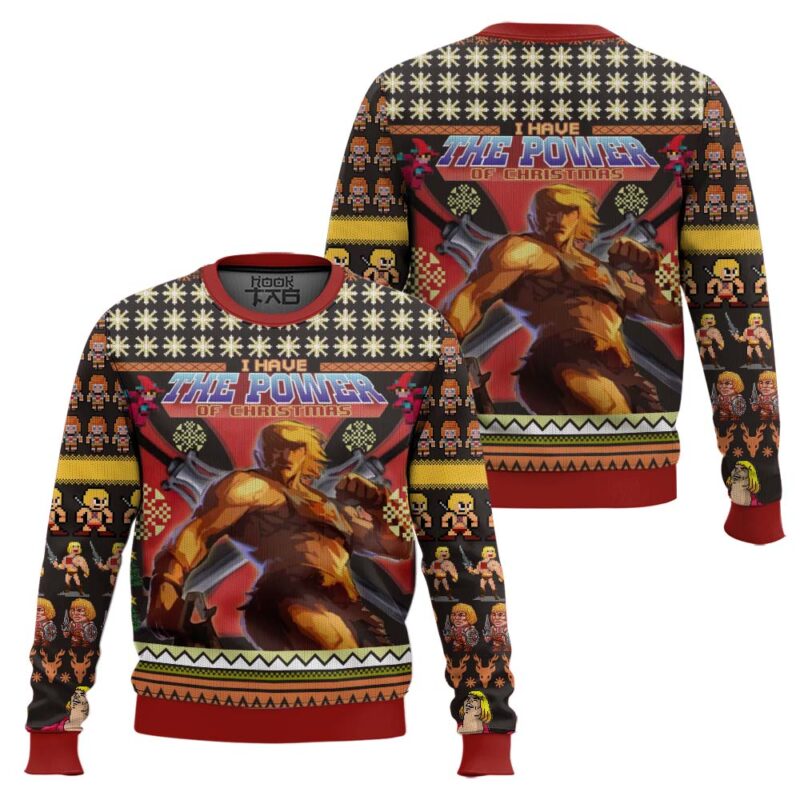Hooktab He-man Masters Of The Universe Ugly Christmas Sweater Hooktab He-man Masters Of The Universe Ugly Christmas Sweater