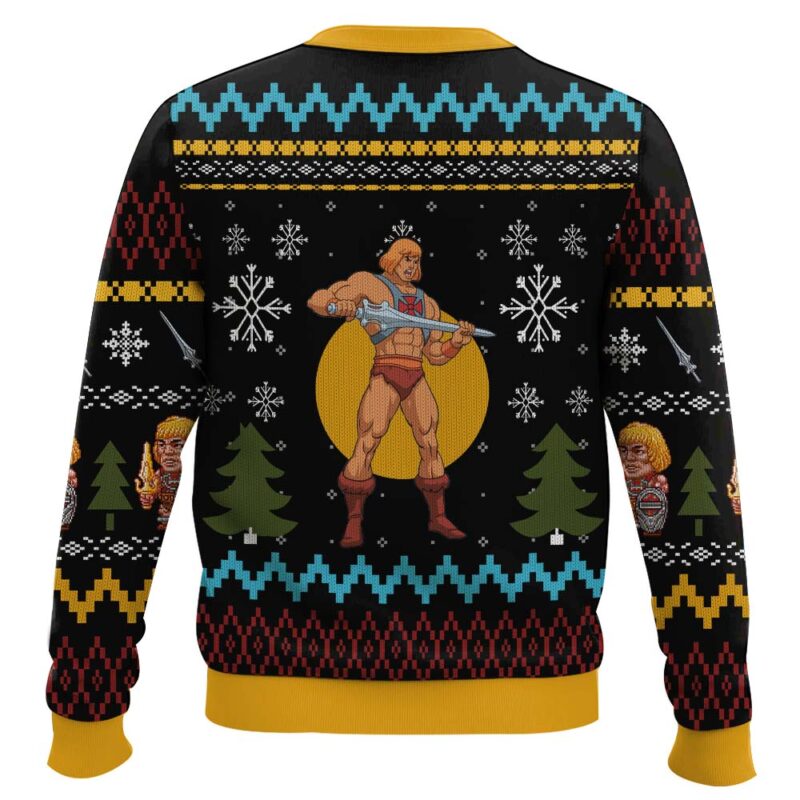 Hooktab He-man The Power Of Christmas Masters Of The Universe Ugly Christmas Sweater Hooktab He-man The Power Of Christmas Masters Of The Universe Ugly Christmas Sweater
