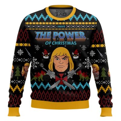 Hooktab He-man The Power Of Christmas Masters Of The Universe Ugly Christmas Sweater